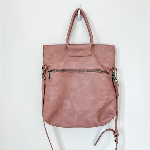 Sasha + Sofi Handbags - Sasha+Sofi Dusty Rose Pink Vegan Leather Bag